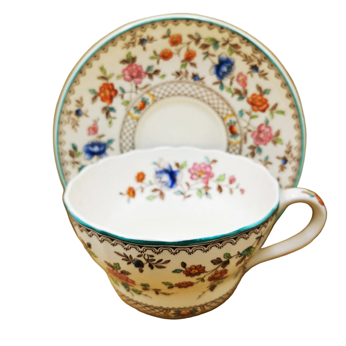 Spode-Audley-S2401-China-Breakfast-Cup-and-Saucer