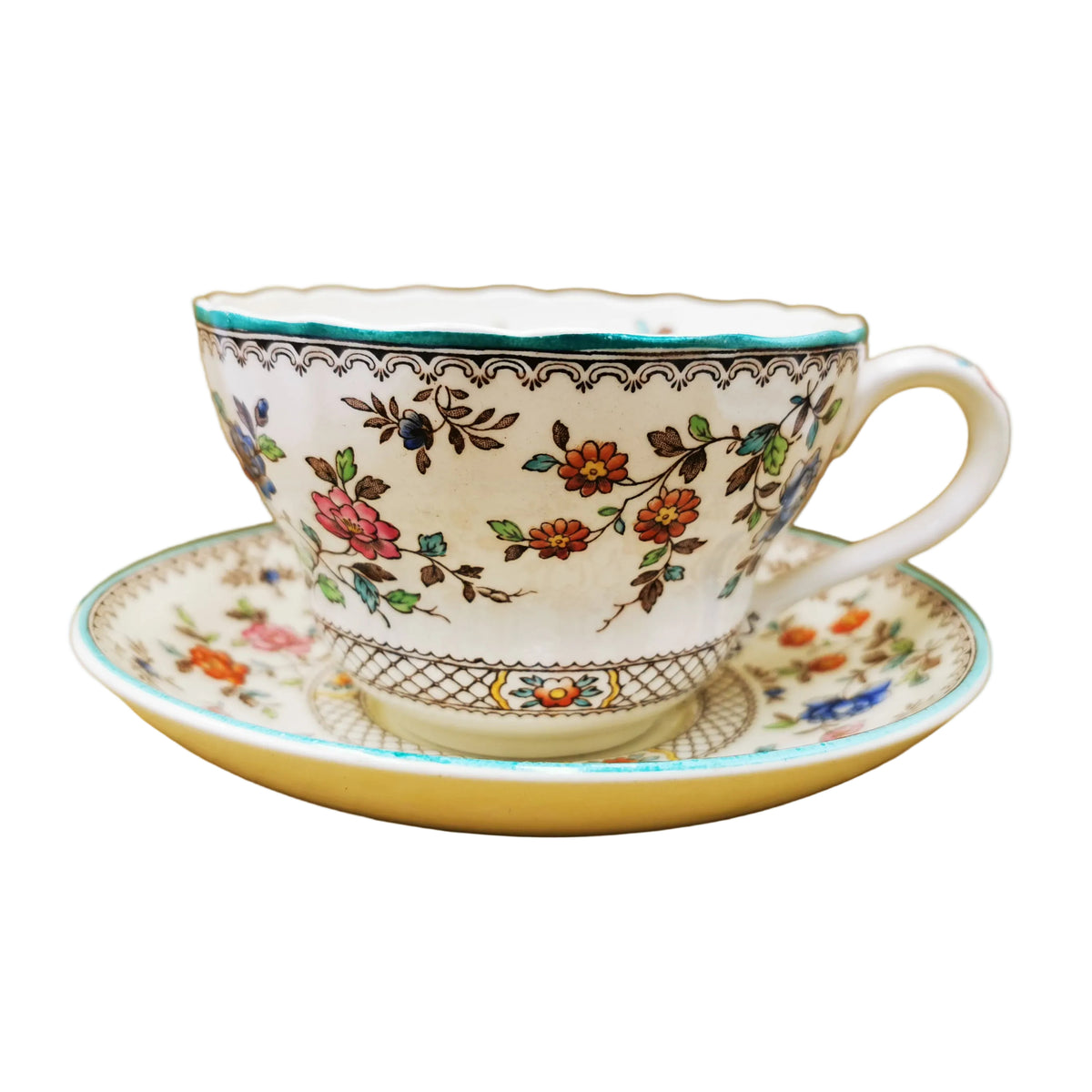 Spode-Audley-S2401-China-Breakfast-Cup-and-Saucer