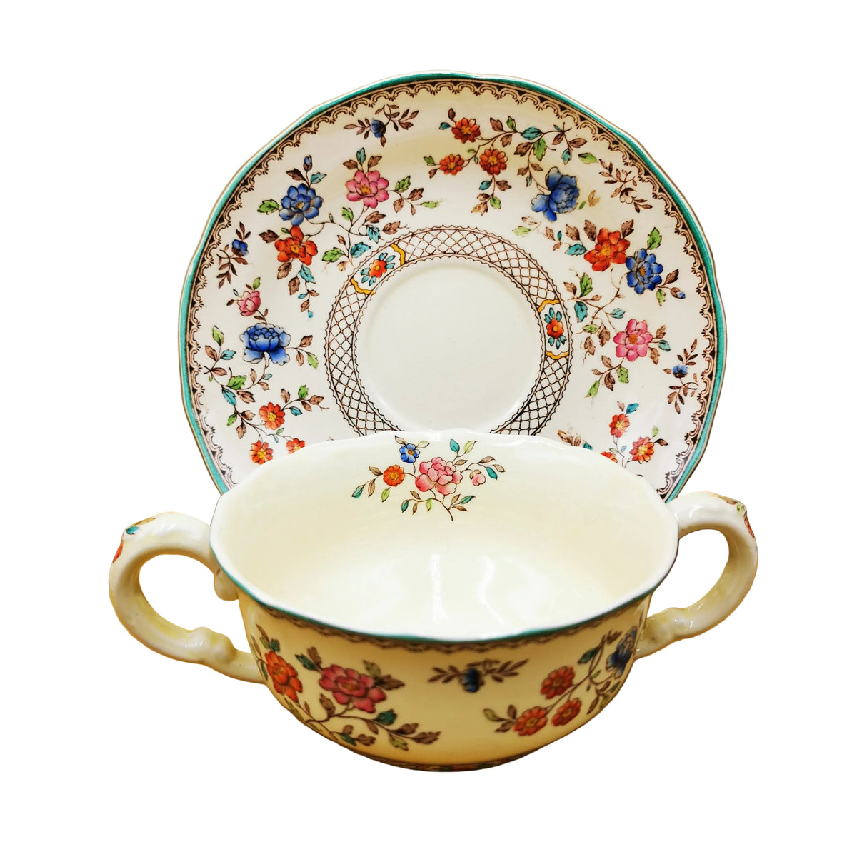 Spode-Audley-S2401-China-Soup-Cup-Saucer-Outer-Wall-Pattern-Version