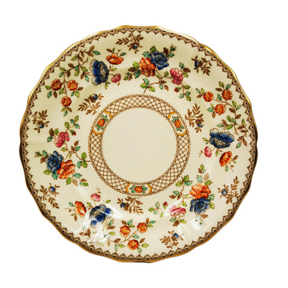 Spode Audley Y6377 China Teacup Saucer and Side Plate Trio