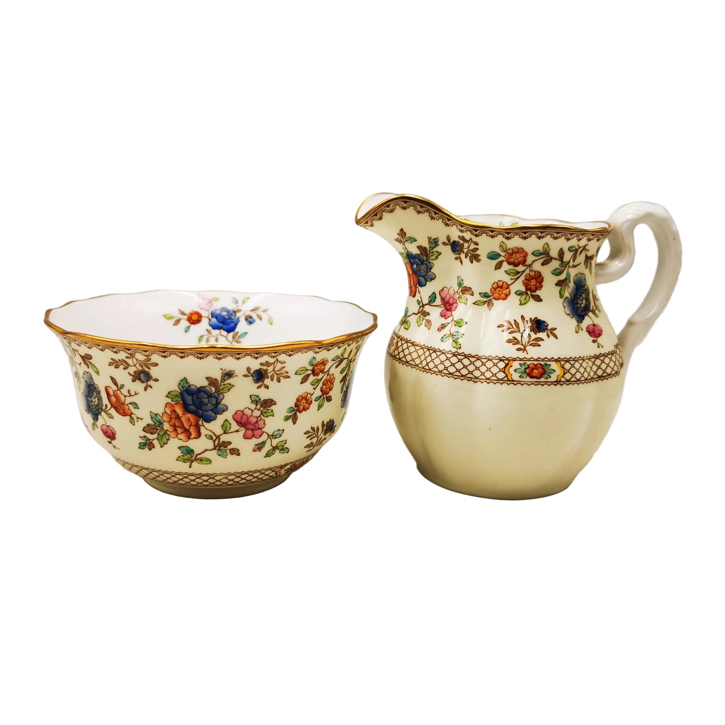 Spode Audley Y6377 China Sugar Bowl & Milk Jug