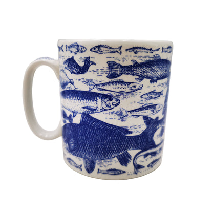 Spode Blue Room Collection Fisherman Blue and White China Mug