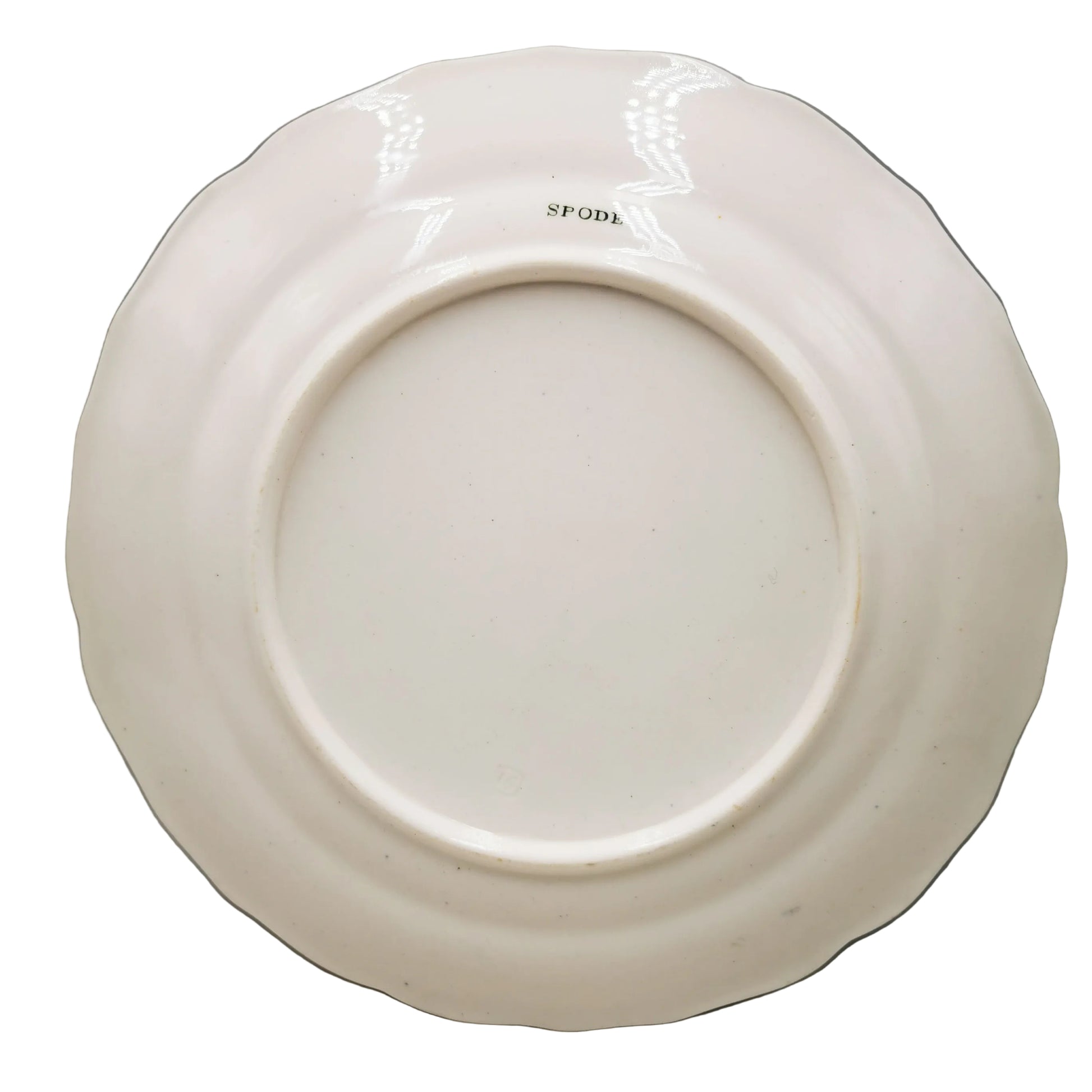 Spode-Felspar-Green-and-Blue-Georgian-China-Dessert-Plate