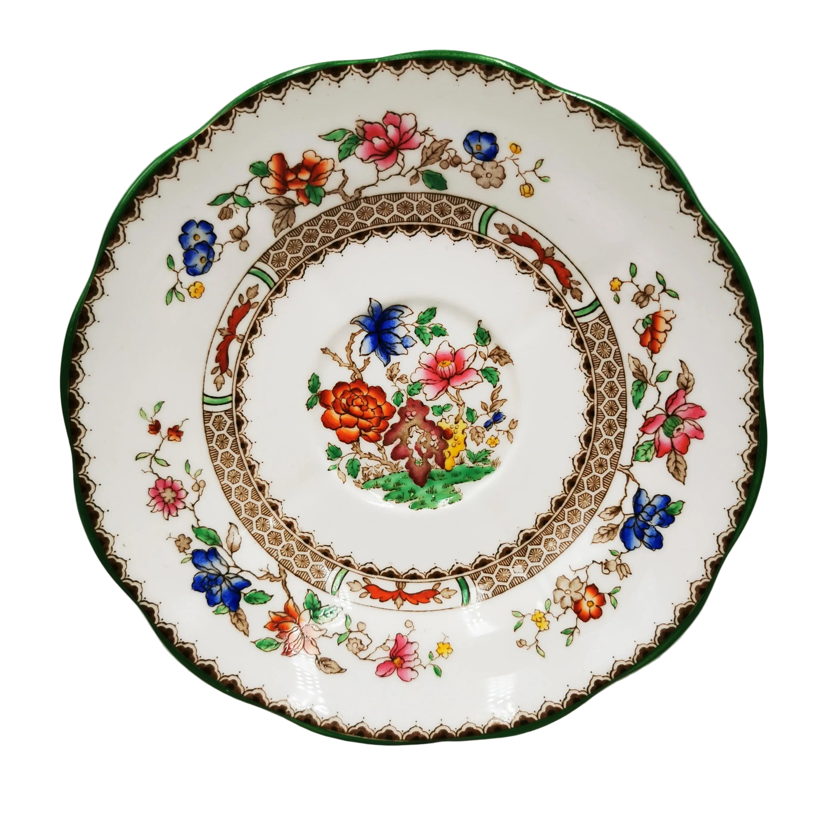 Spode Chinese Rose Green 6.75-inch Rim Saucer 1933 – Vintage Farmhouse ...