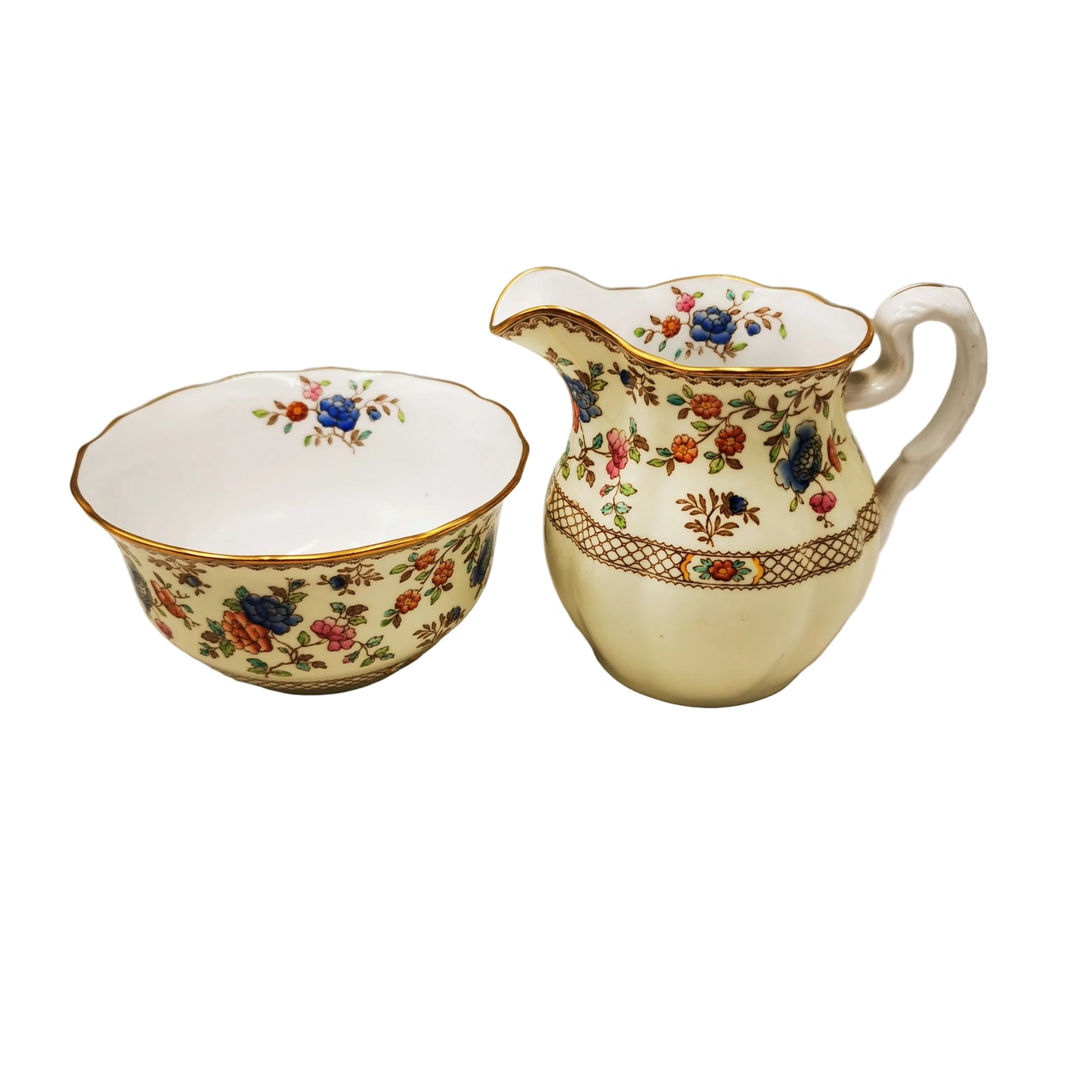 Spode Audley Y6377 China Sugar Bowl & Milk Jug