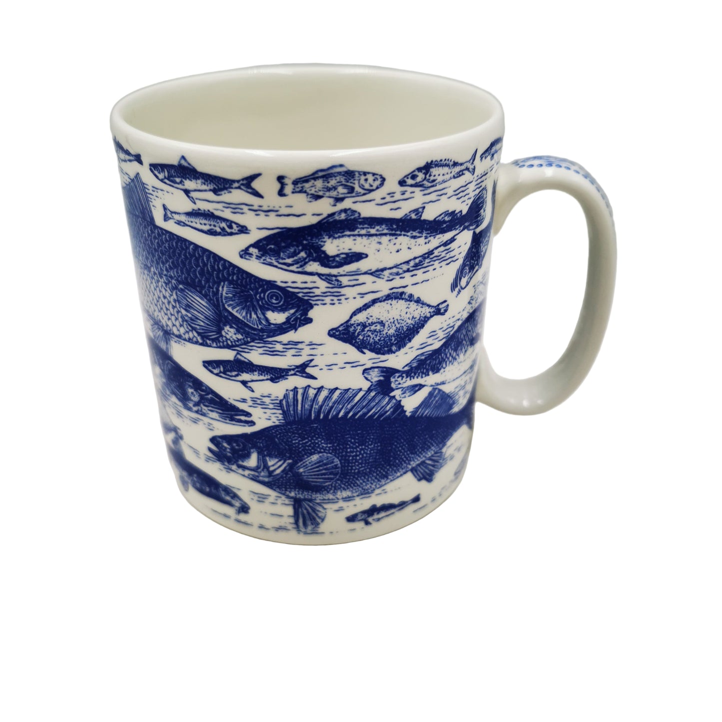 Spode Blue Room Collection Fisherman Blue and White China Mug