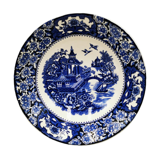 Swinnerton Olde Alton Ware Blue and White China Blue Pagoda Cereal Bowl