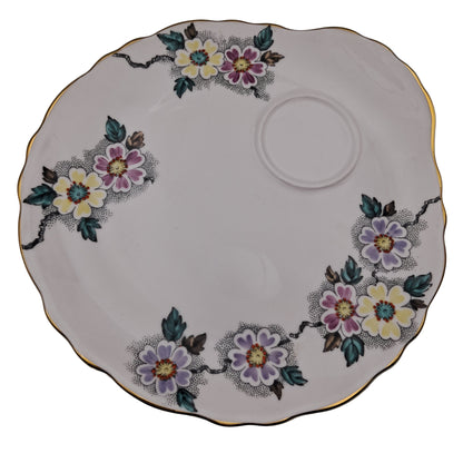 Tuscan Teacup and Saucer Plate by R H & S L Plant China c1950