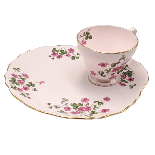 Tuscan Teacup and Saucer Plate by R H & S L Plant China c1950