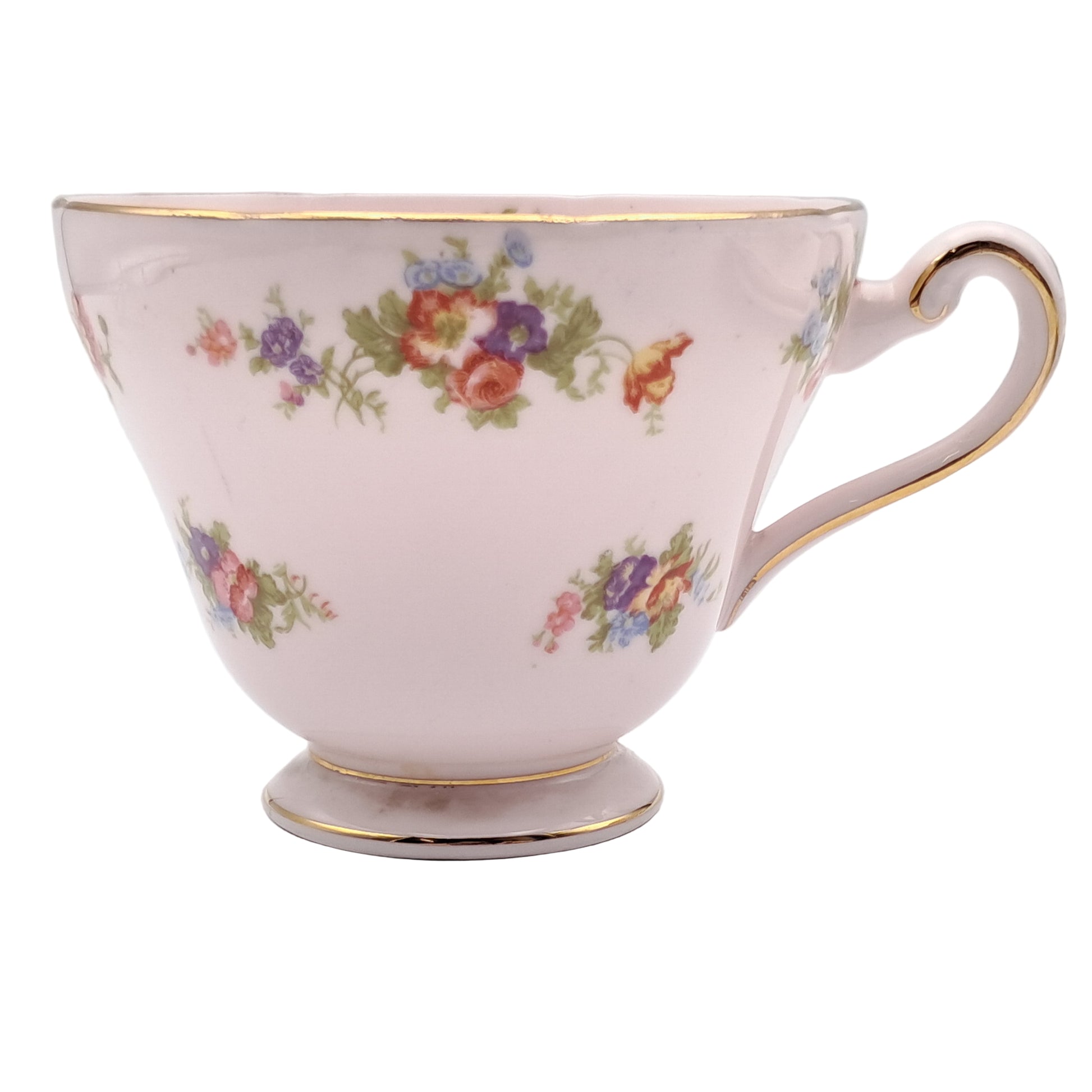 Tuscan Teacup and Saucer Plate by R H & S L Plant China c1950