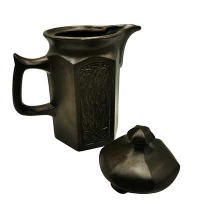Tyn-Llan-Wales-Pottery-Celtic-Bird-Brown-Teapot