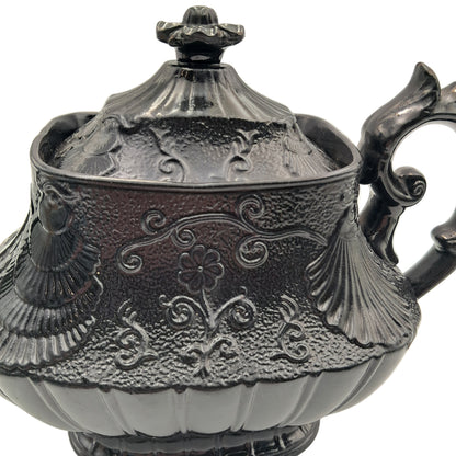 unique Black Detailed Teapot