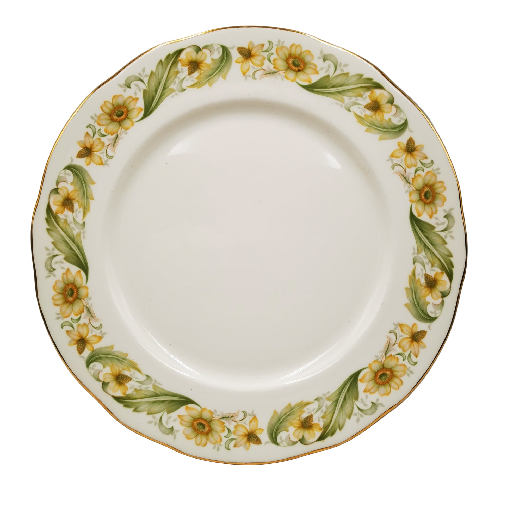 Vintage Duchess Bone China Dinner Plate in pattern 348 Greensleeves.