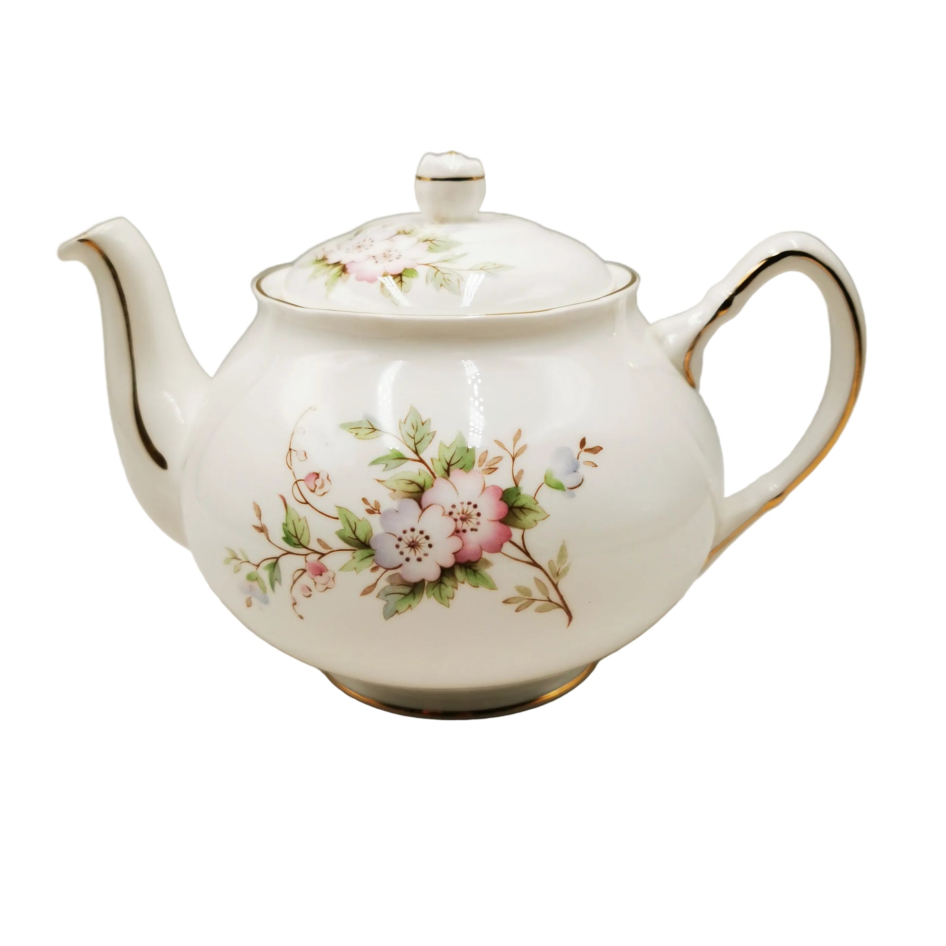 Vintage Duchess Pink Cherry Blossom China Teapot