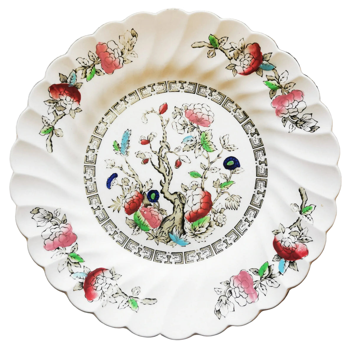 Vintage Myott Indian Tree China 7-7/8th-inch plate