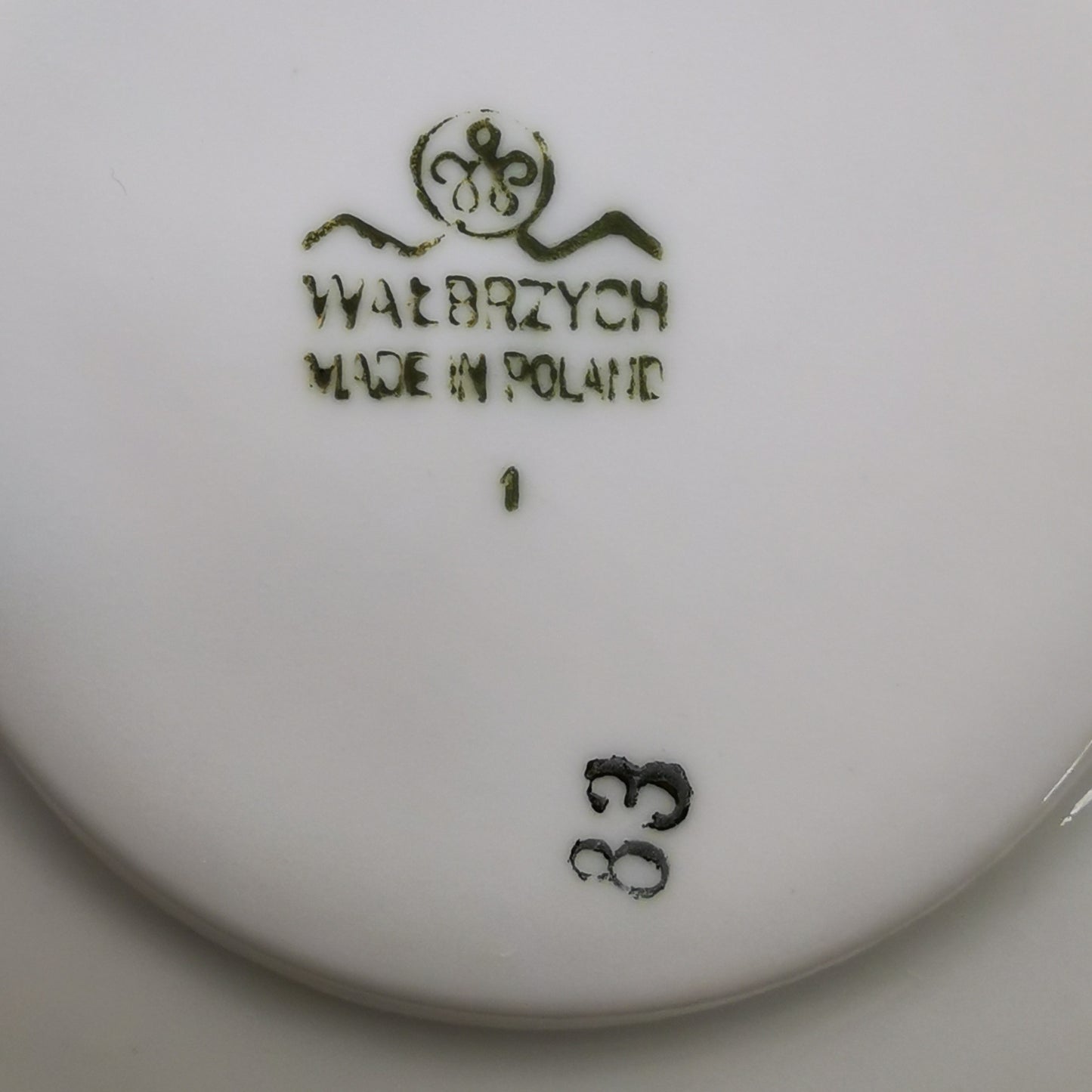 Vintage Walbrzych Floral Rose China Teacup and Saucer pattern 82