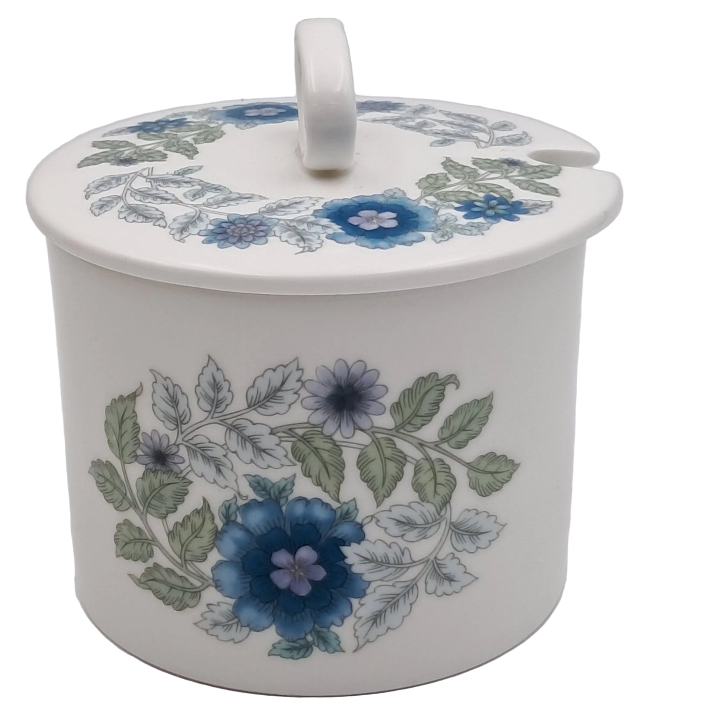 Vintage-Wedgwood-Clementine-Lidded-Jam -Pot