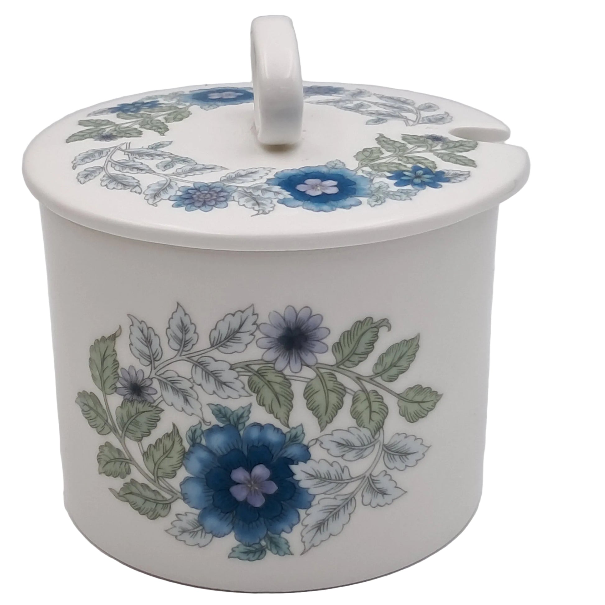Vintage-Wedgwood-Clementine-Lidded-Jam -Pot