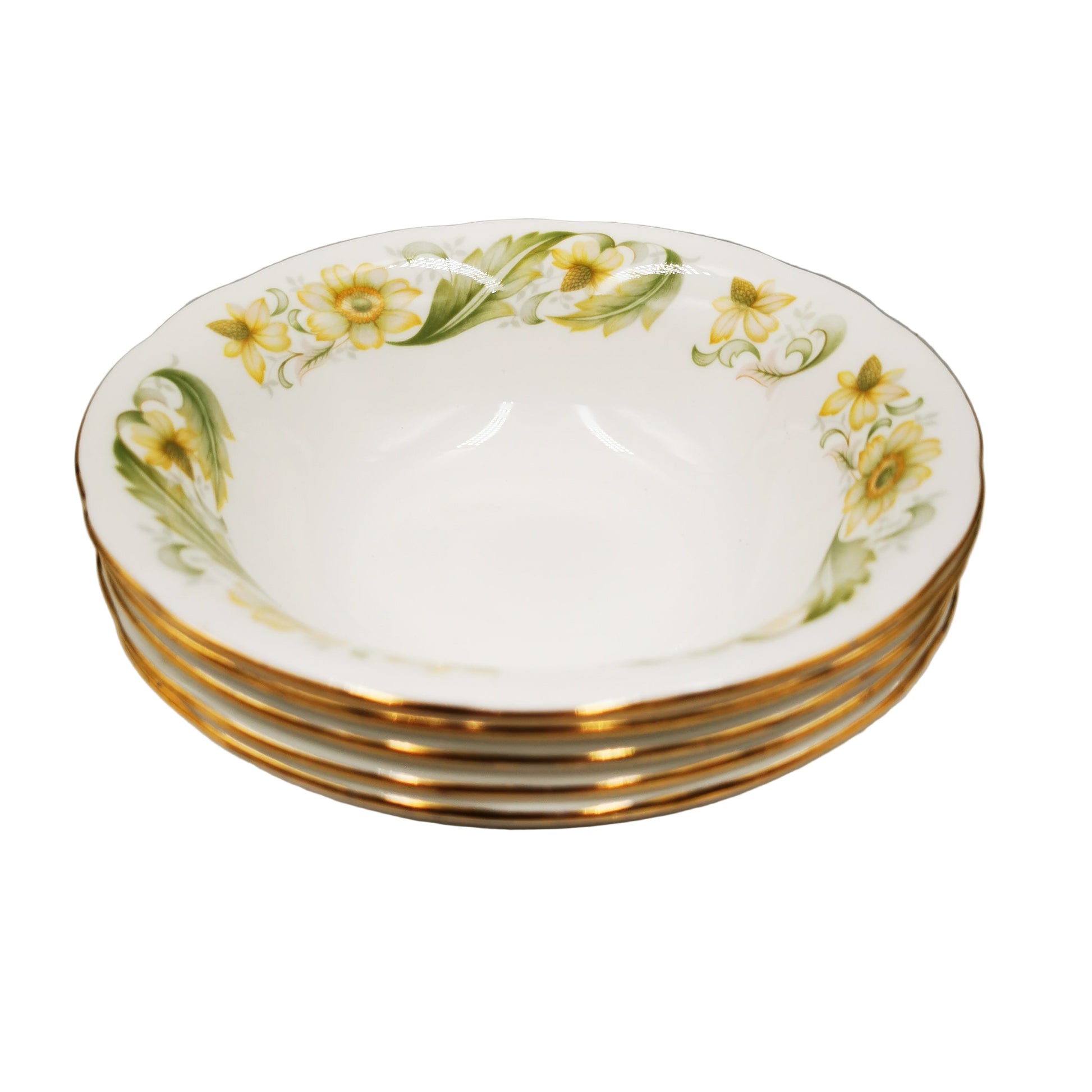 Vintage Duchess Bone China Cereal Bowl in pattern 348 Greensleeves.