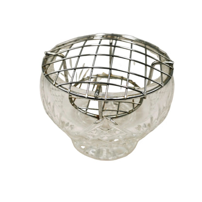 Vintage Lead Crystal Glass 5-inch Rose Bowl