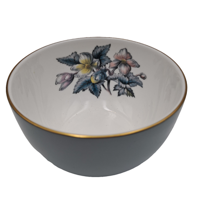 Vintage Royal Worcester Woodland Pattern  Sugar Bowl