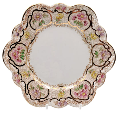 Vintage Salisbury very Rare decorative floral and gilt China Side Plate