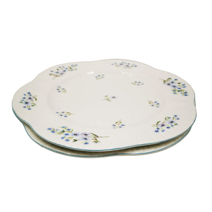Vintage Shelley China Blue Rock 13591 Dainty Shape Dinner Plate
