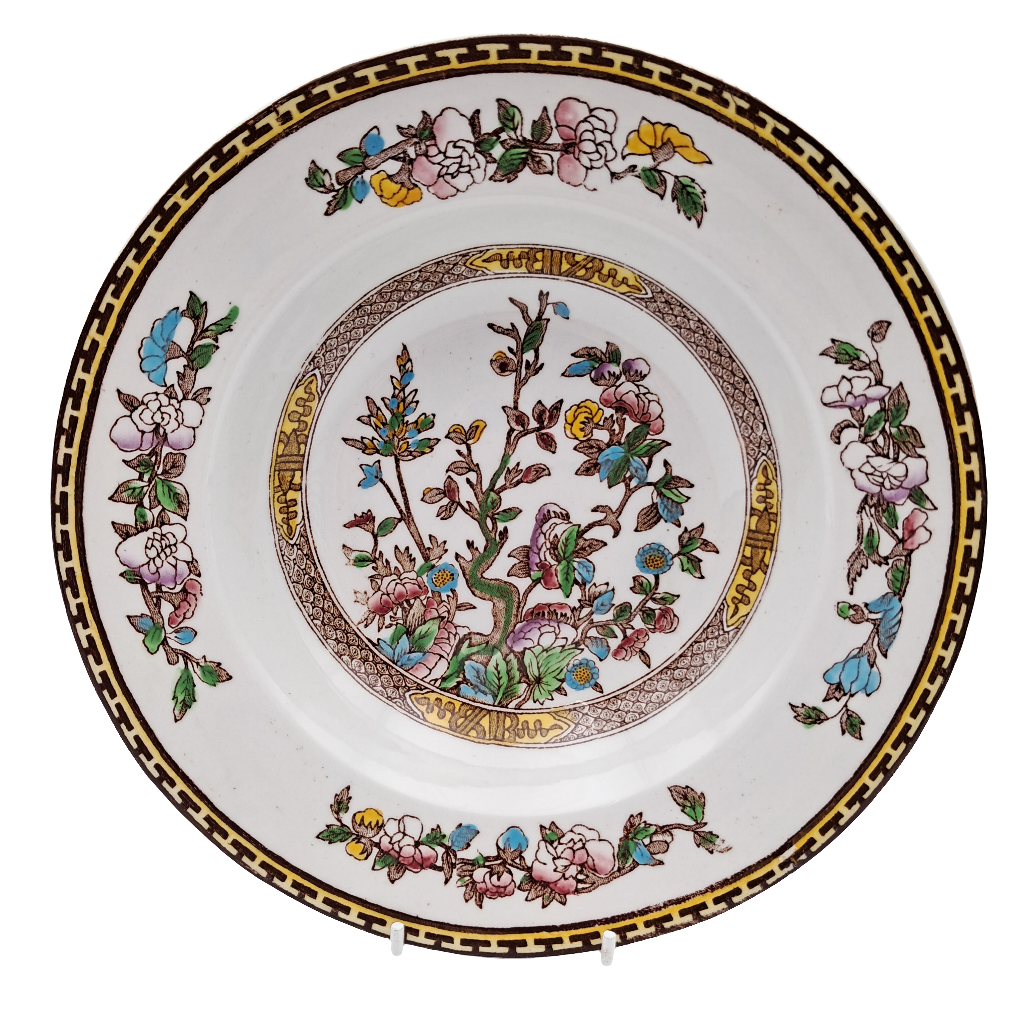 Vintage Washington Pottery Indian Tree China Soup Bowl