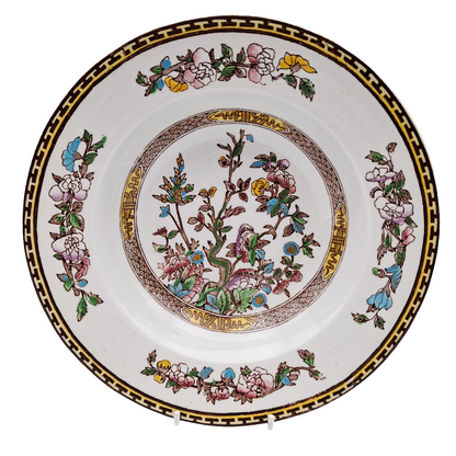 Vintage Washington Pottery Indian Tree China Soup Bowl