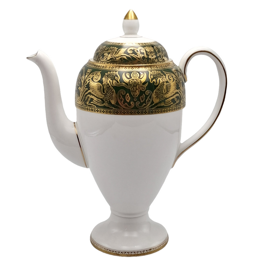 Stunning Wedgwood China Florentine Green W4170 Coffee Pot