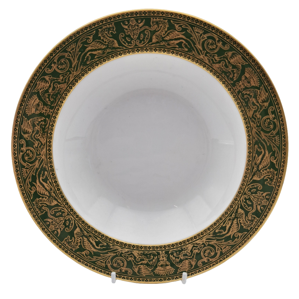 Wedgwood Green Florentine Soup Bowl