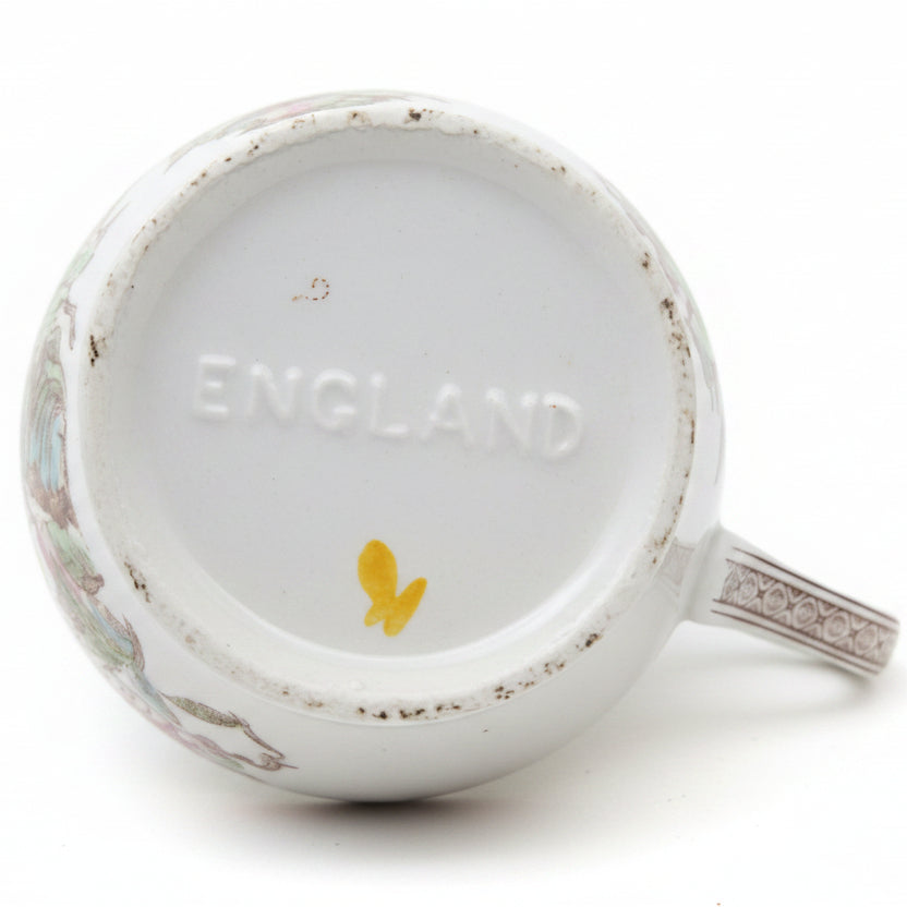 Washington-Pottery-Indian-Tree-Tea-Plate-England-Stamp