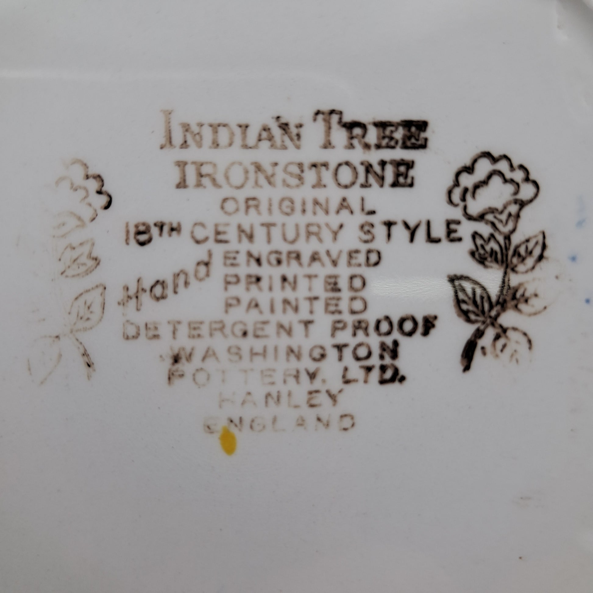 Washington-Pottery-Indian-Tree-Tea-Plate-Marking