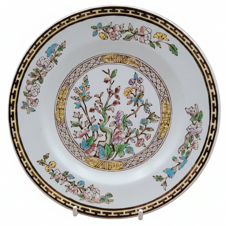 Washington-Pottery-Indian-Tree-Plate-Trio-(crazing)