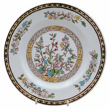 Washington-Pottery-Indian-Tree-Plate-Trio-(crazing)