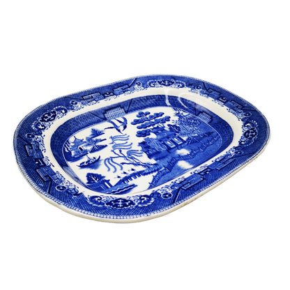 Wedgwood-Blue-Willow-China-Plate-Dish