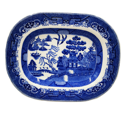 Wedgwood Blue Willow China Plate Dish