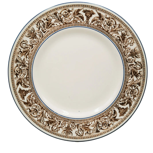 Wedgwood China Florentine Brown W1956 10.75-inch Dinner Plate