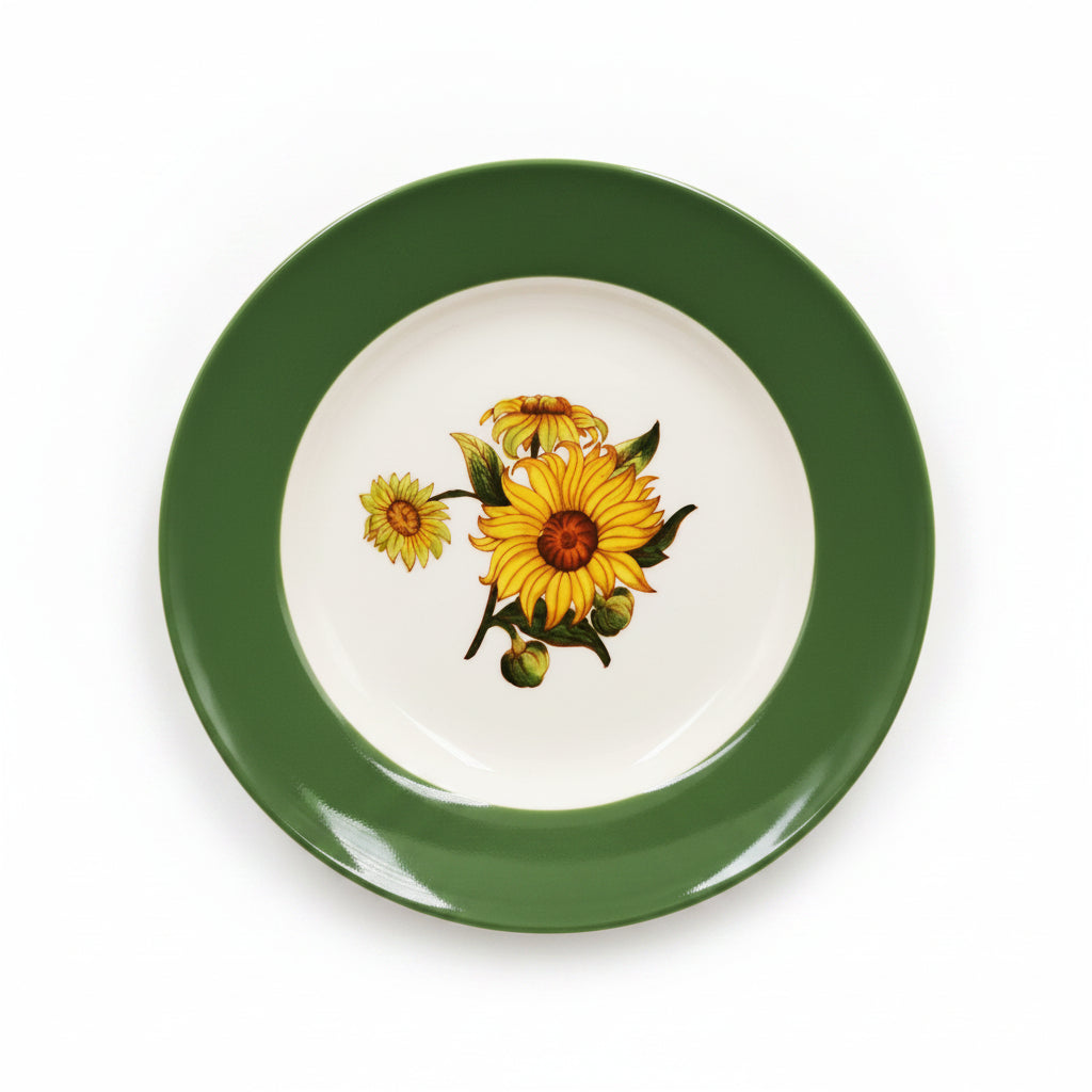 Wedgwood-China-Sunflower-Teacup-Saucer-and-Side-Plate-Trio-1964