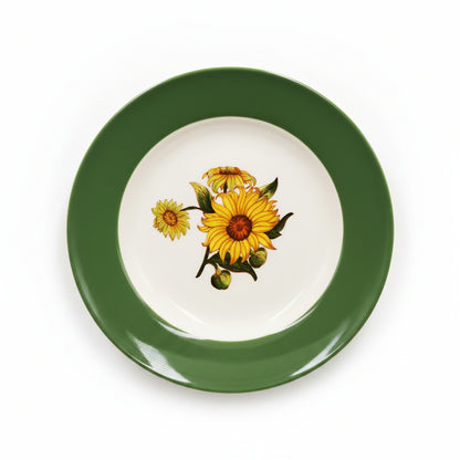 Wedgwood-China-Sunflower-Teacup-Saucer-and-Side-Plate-Trio-1964