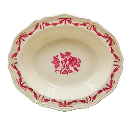 Wedgwood China Williamsburg Husk Queens Shape 10-inch Oval Serving Bowl