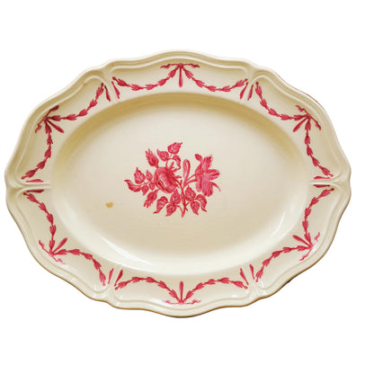 Wedgwood China Williamsburg Husk Queens Shape 13.5-inch Platter (Stained)