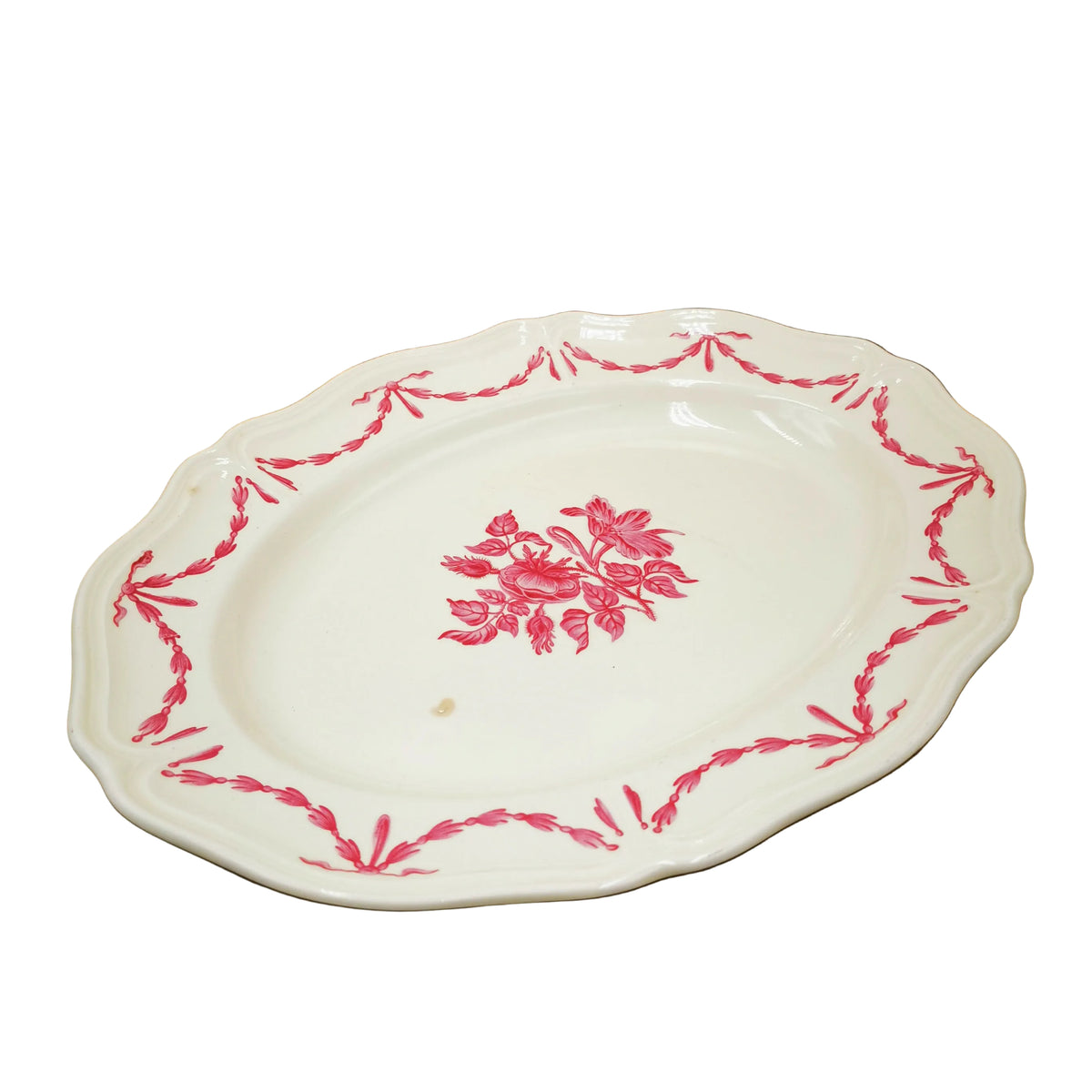 Wedgwood-China-Williamsburg-Husk-Queens-Shape-13.5-inch-Platter-(Stained)