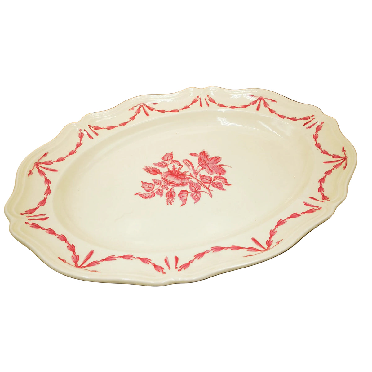 Wedgwood China Williamsburg Husk Queens Shape 15.5-inch Platter