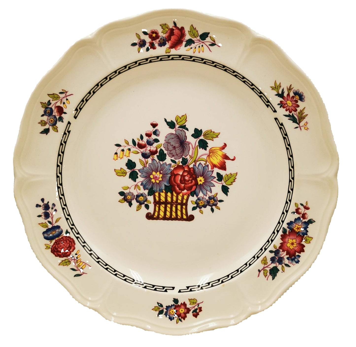 Wedgwood Floral  Basket NM923 China 9.25-inch Dessert Plate