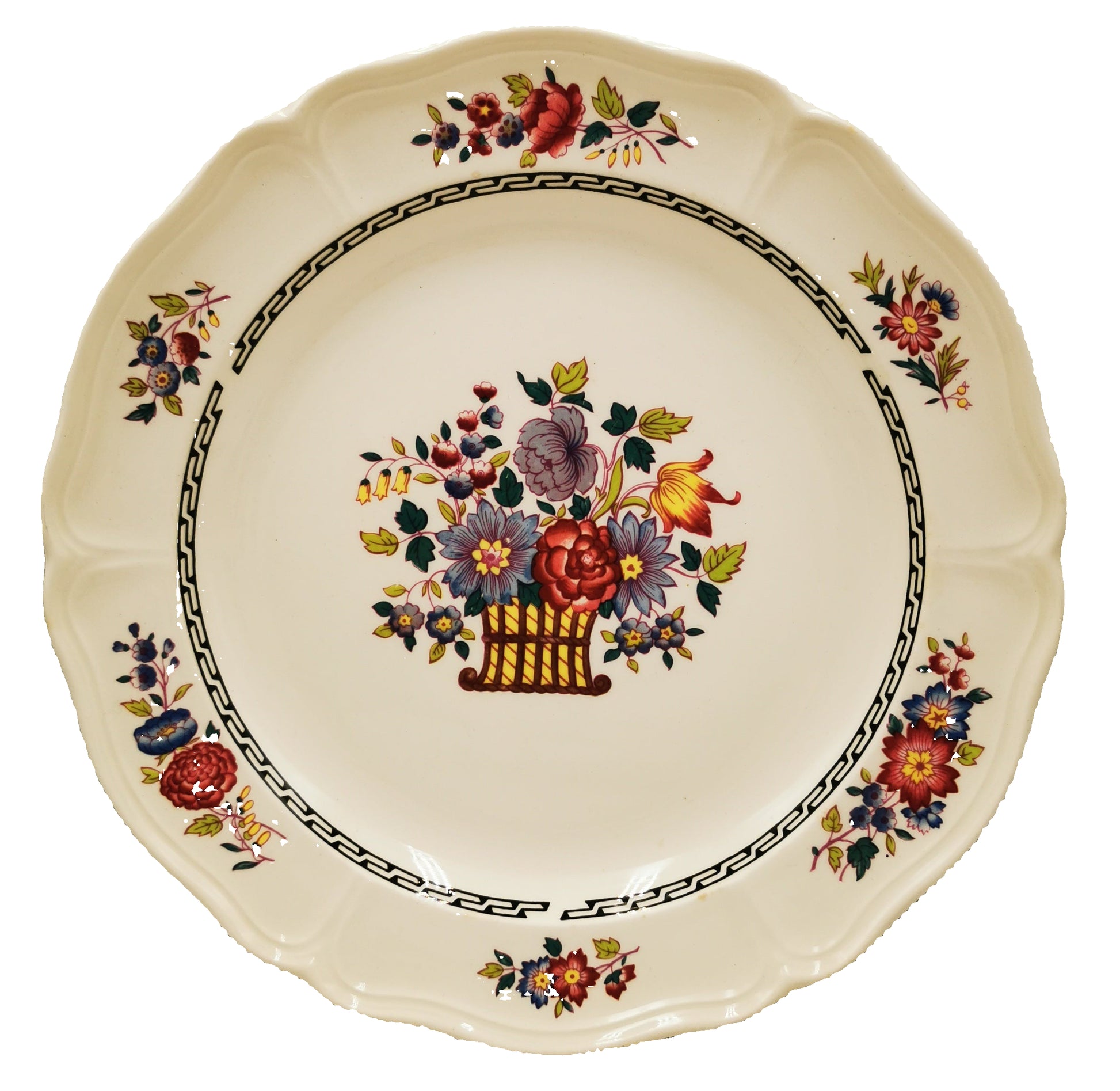 Wedgwood Floral  Basket NM923 China 9.25-inch Dessert Plate