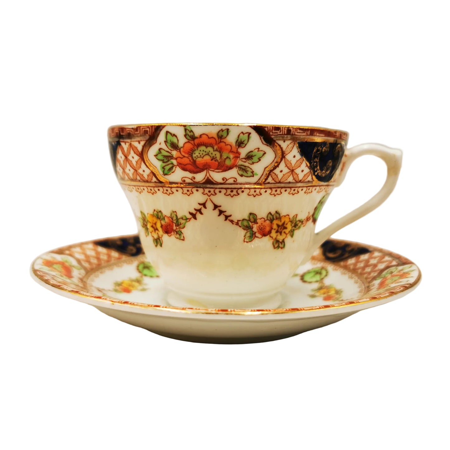 William-Hudson-Sutherland-China-Imari-2459-China -Teacup-and-Saucer