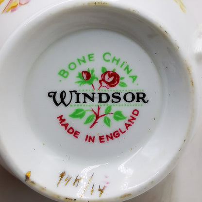 Windsor-Bone-China-Anemone-Bouquet-Teacup-Saucer-and-Side-Plate