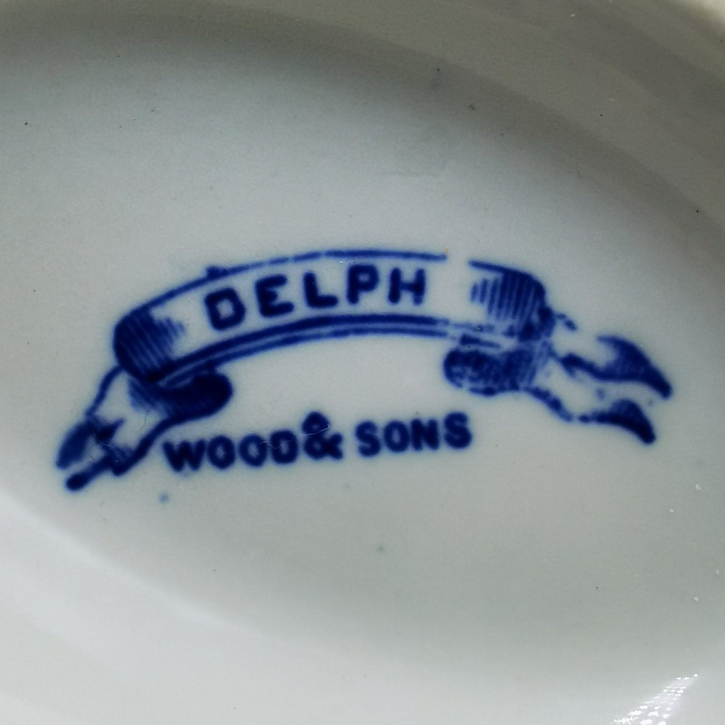 Wood-&-Sons-Delph-Blue-and-White-Gravy-Boat