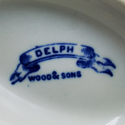 Wood-&-Sons-Delph-Blue-and-White-Gravy-Boat